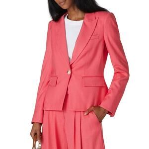 Veronica Beard NEW Danielle Dickey Blazer Single Button Jacket Melon Pink 2